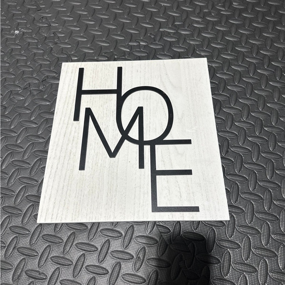 Black and White HOME Wall Art